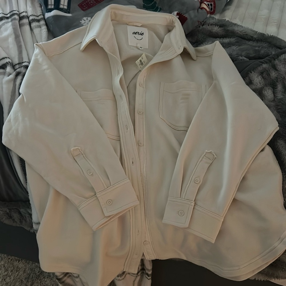 AEIRE FULL BUTTON UP SWEATSHIRT/CARDIGAN
